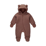 Dirkje - Baby Teddy Snowsuit - Dusty Pink